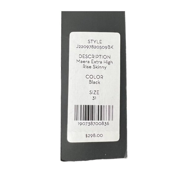 Veronica Beard Womens Black High Rise Faux Leather Ankle Skinny Pants Sz 31 New - Picture 8 of 12